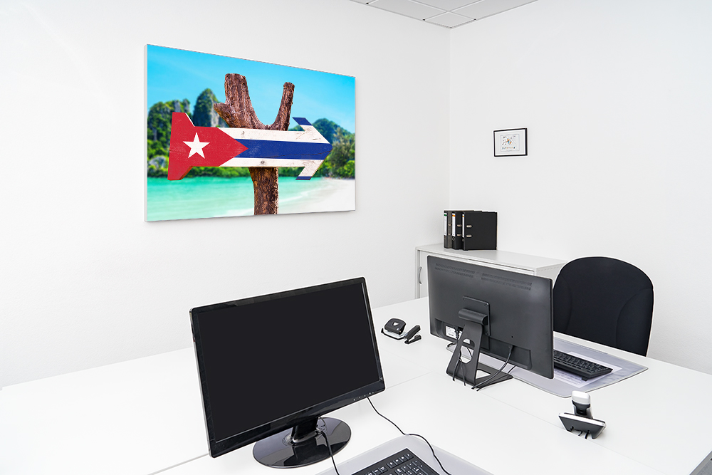 Artikelbild Absorberbild - Ein hölzernes Schild am Strand 50x50x5,5cm