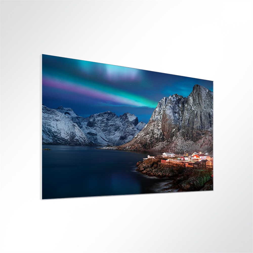 Artikelbild Absorberbild - Polarlichter über der Stadt 50x50x5,5cm