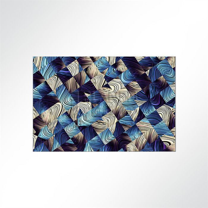 Akustikbild - Eine abstrakte blau weiße Grafik