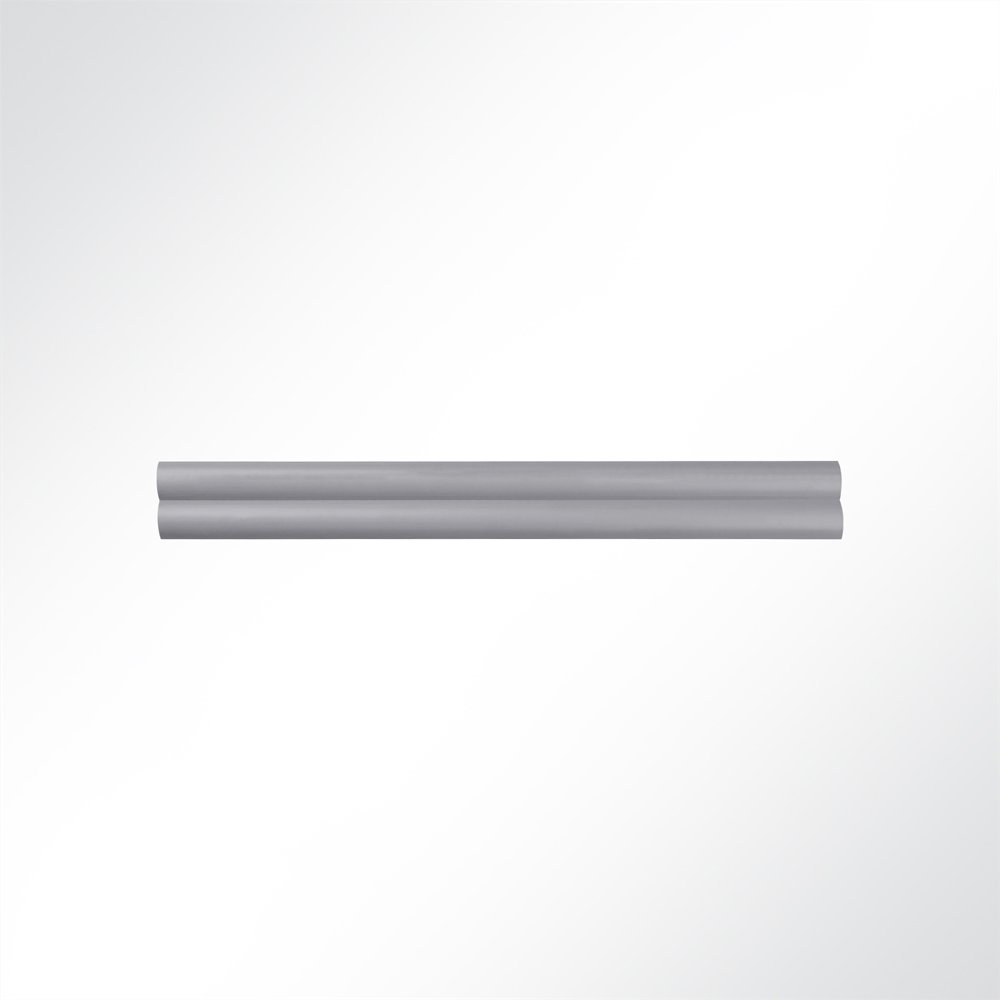 Artikelbild Doppelkederschiene Doppelkederleiste Kunststoff Grau für Keder 5,0-8,0mm Länge 2m