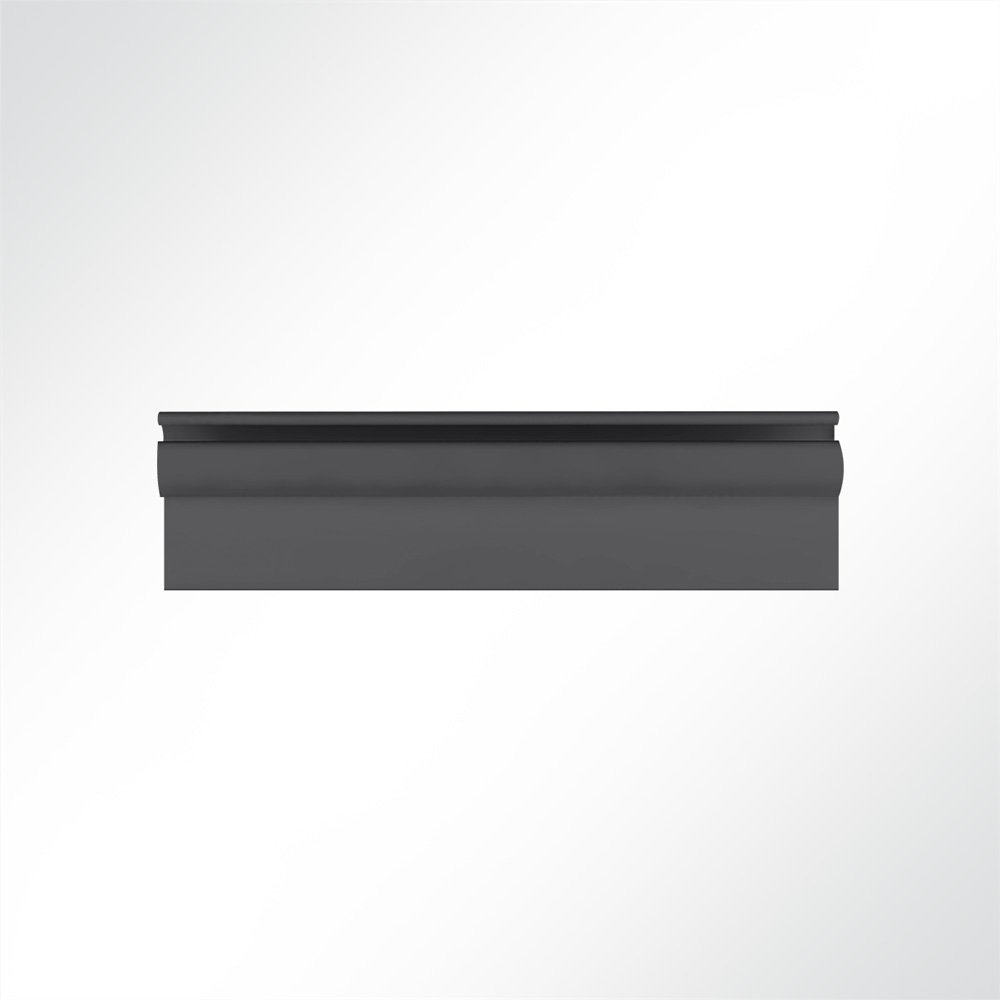Artikelbild Kederschiene Kederleiste Kederprofil Aluminium Schwarz für Keder 6,0-9,0mm Länge 1m