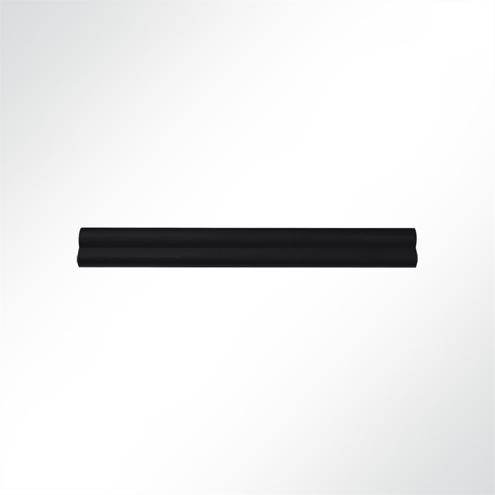 Artikelbild Doppelkederschiene Doppelkederleiste Kunststoff Schwarz für Keder 5,0-8,0mm Länge 2m