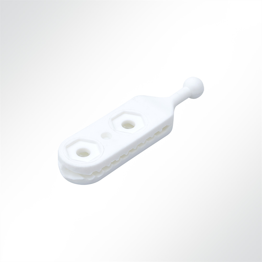 Artikelbild Kugelkopfgleiter Nylon weiß 12mm
