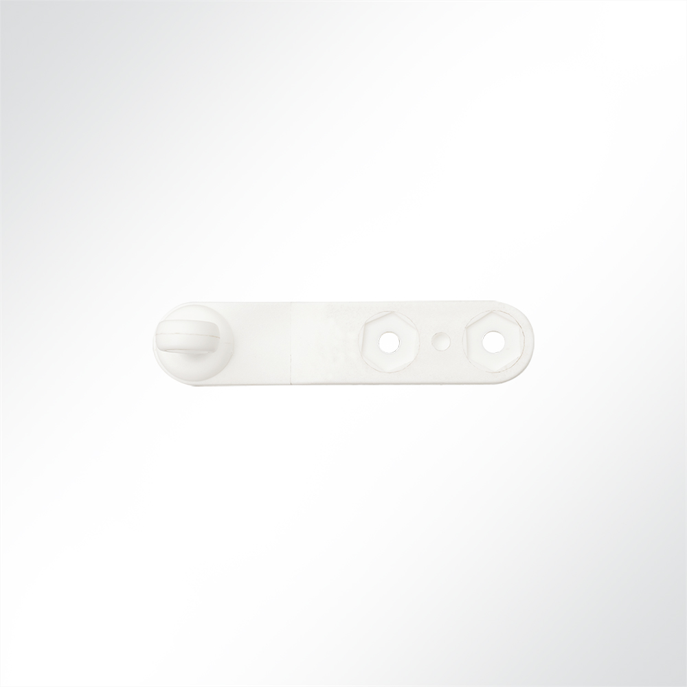 Artikelbild Hakengleiter gekröpft Nylon weiß