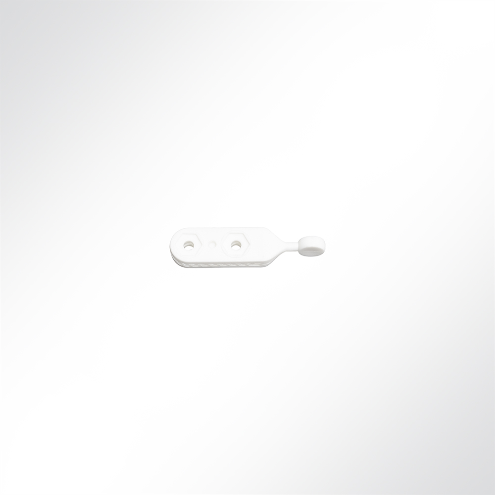 Artikelbild Hakengleiter gerade Nylon weiß 12mm