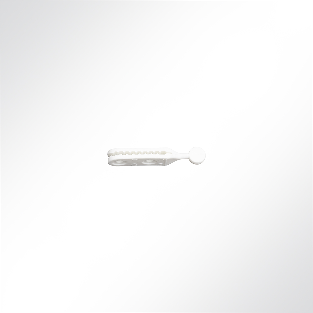 Artikelbild Hakengleiter gerade Nylon weiß 12mm