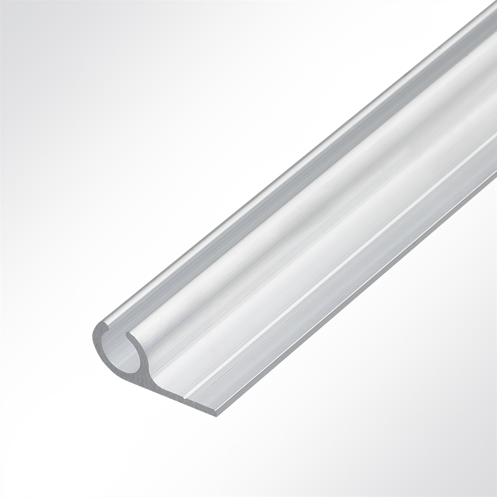 Artikelbild Kederschiene Kederleiste Aluminium pressblank für Keder 7,5-9,0mm Länge 1m