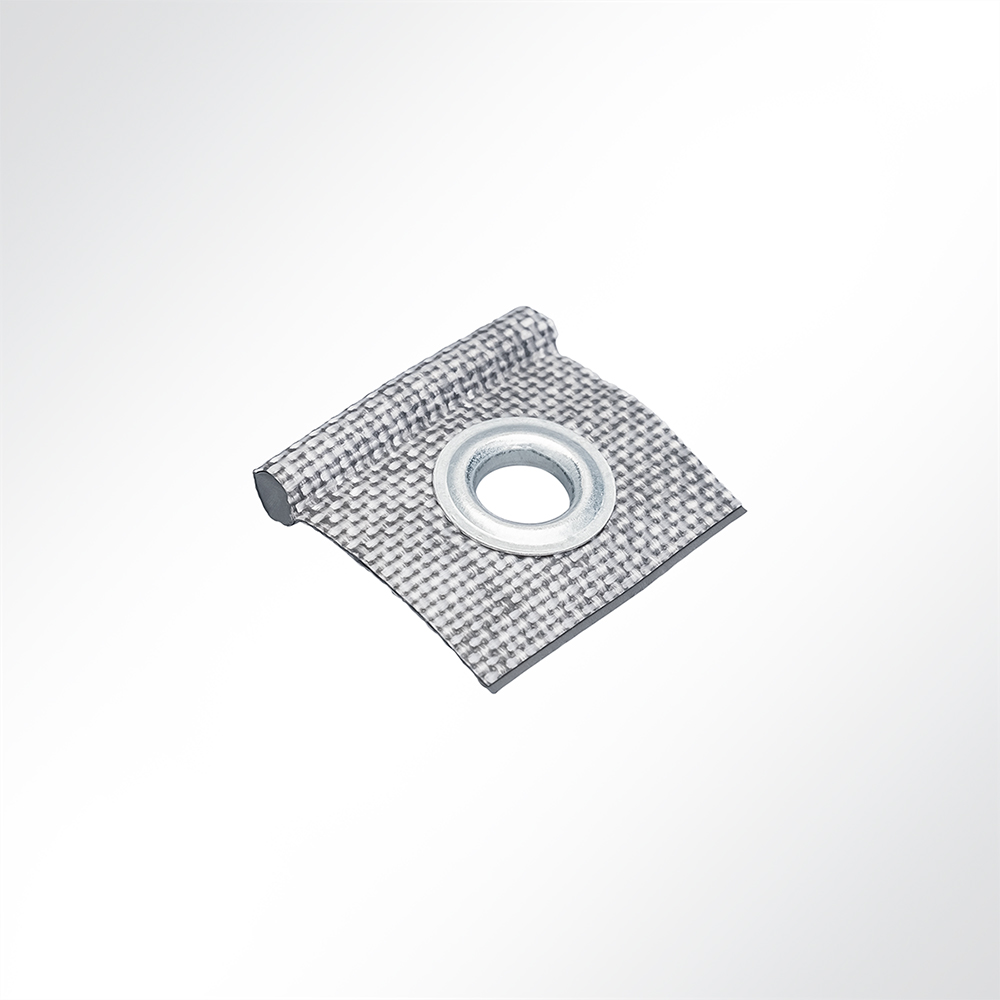 Artikelbild Kederöse 10mm mit Keder grau 7,5 mm zur Befestigung an Kederschiene