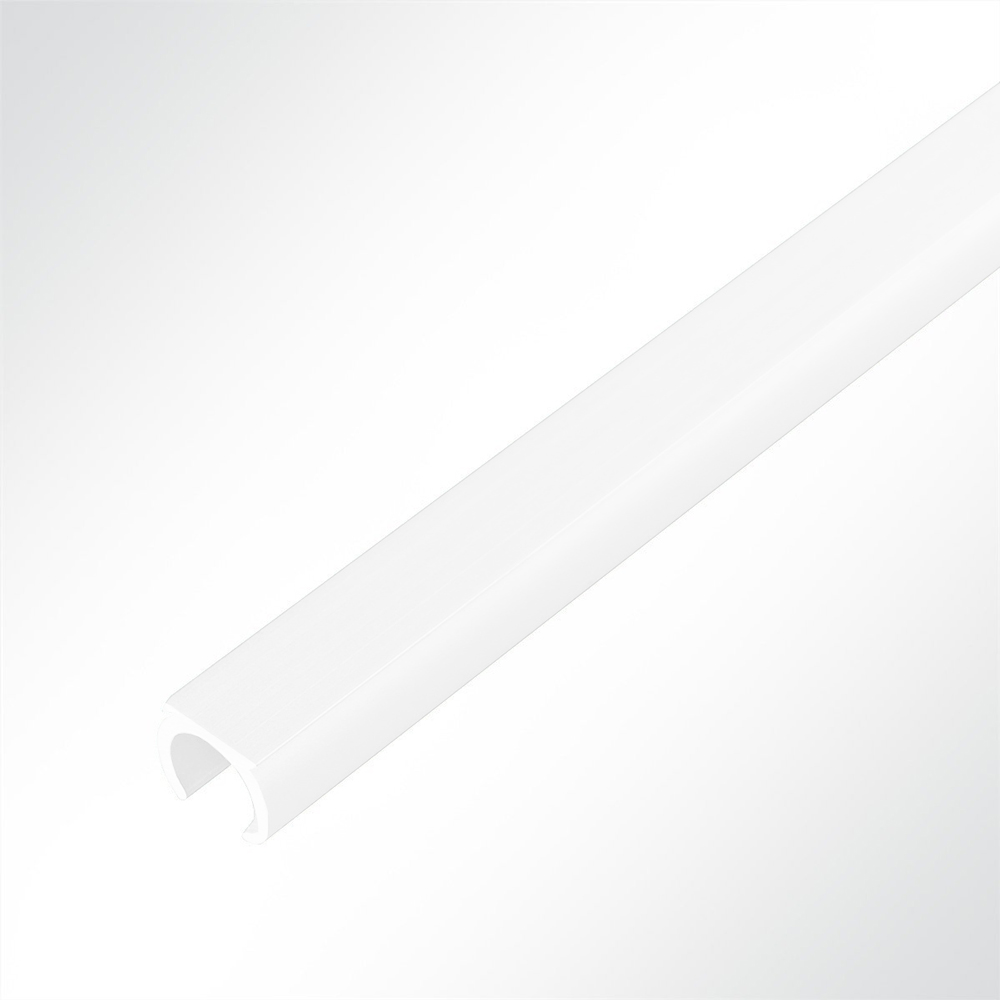 Artikelbild Kederschiene Kederleiste Aluminium C-Profil weiß RAL 9016 für Keder 5-9mm Länge 1 Meter