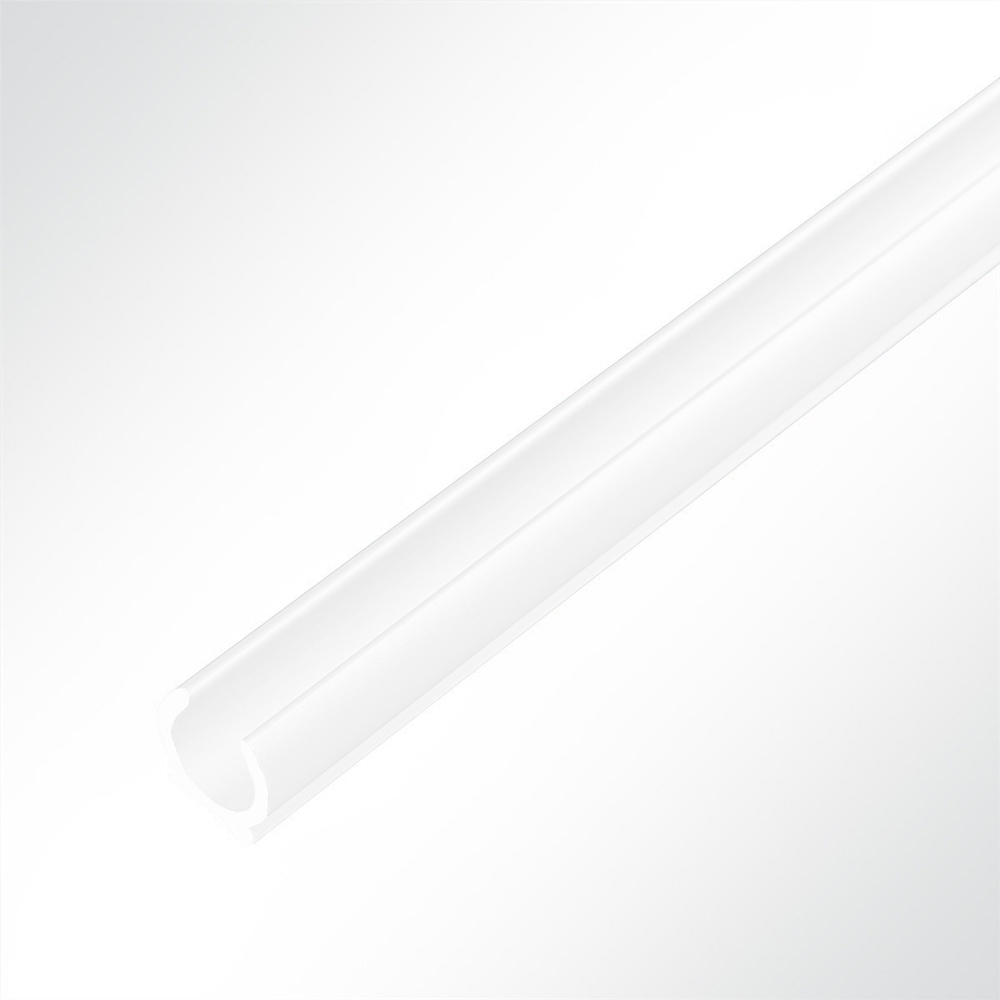 Artikelbild Kederschiene Kederleiste Aluminium C-Profil weiß RAL 9016 für Keder 5-9mm Länge 1 Meter