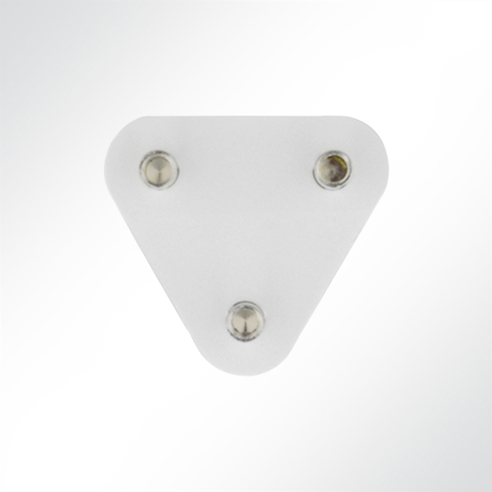 Artikelbild Dreieckige Nietunterlage für Doppelrollen mit 10,5mm Nieten