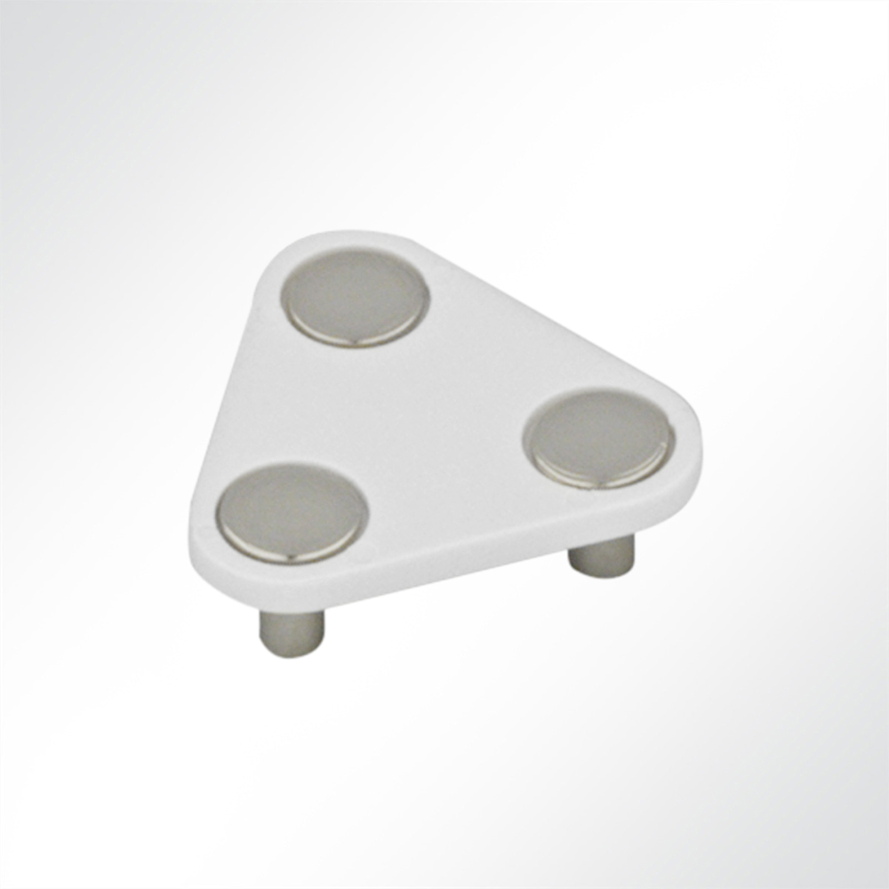 Artikelbild Dreieckige Nietunterlage für Doppelrollen mit 10,5mm Nieten