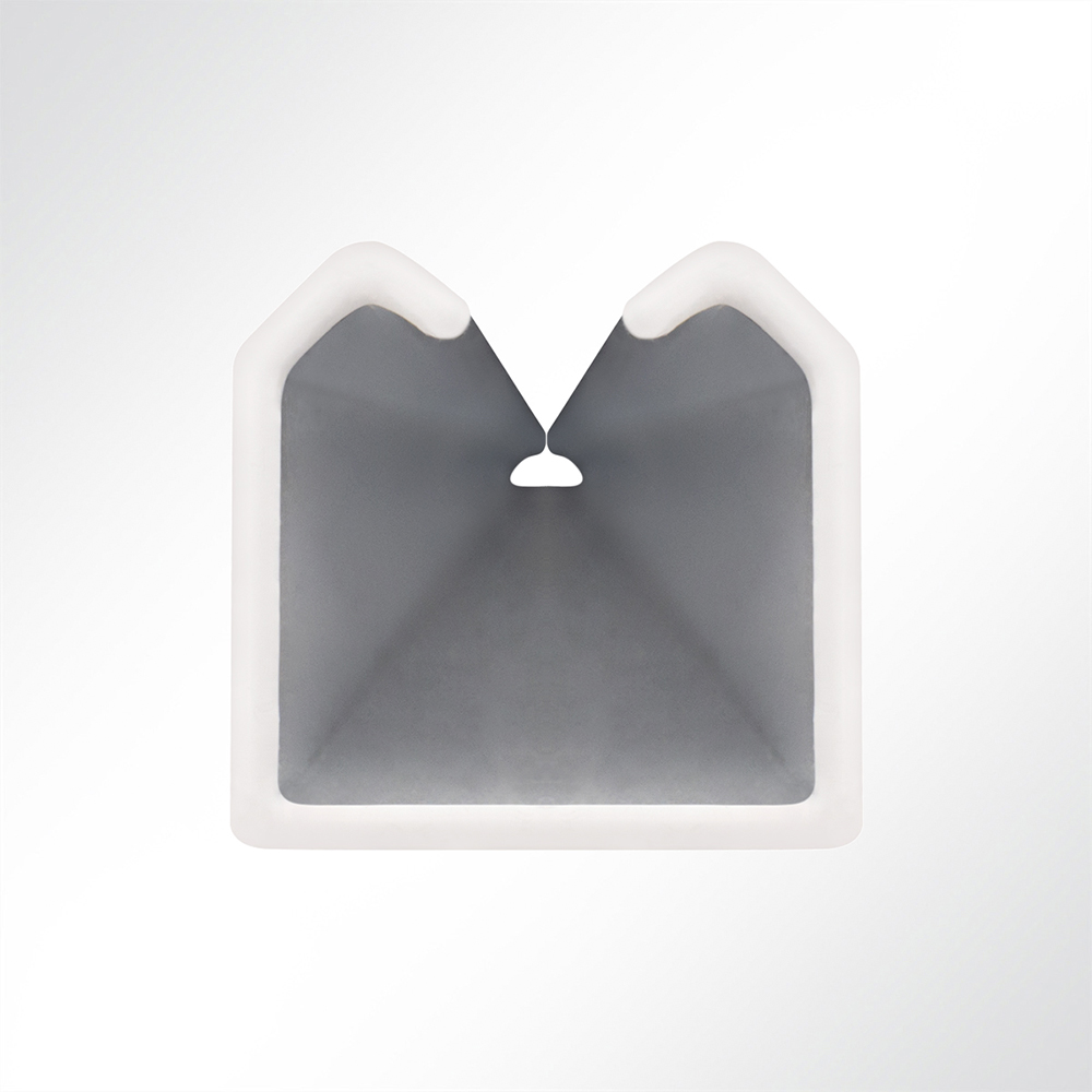 Artikelbild Laufschiene Schiebetür Schiene Aluminium weiß 35x30 mm Länge 2m