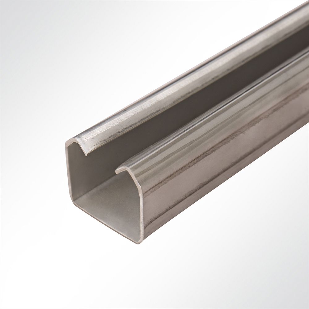 Artikelbild Laufschiene Schiebetür Schiene Edelstahl Nirosta 35x30 mm Länge 2m