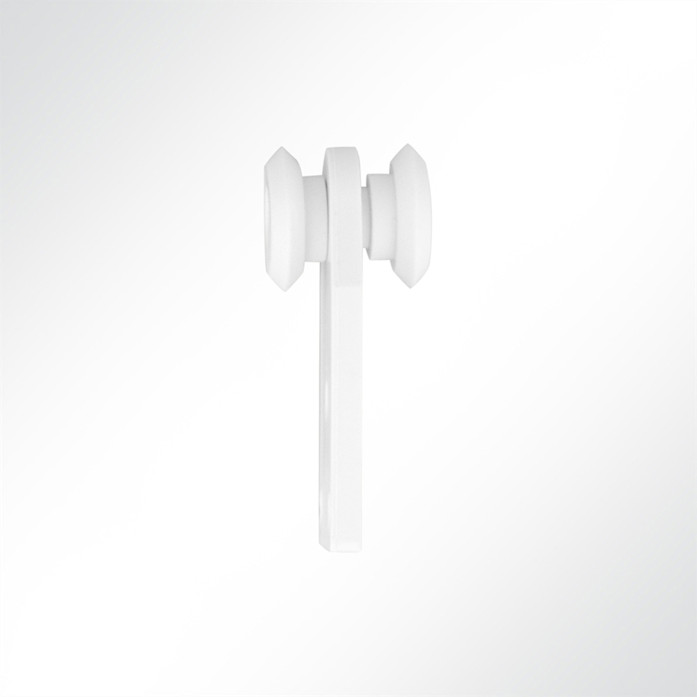 Artikelbild Laufrolle Vorhangrolle Führungsrolle Kunststoff Nylon für Laufschiene 35x30mm