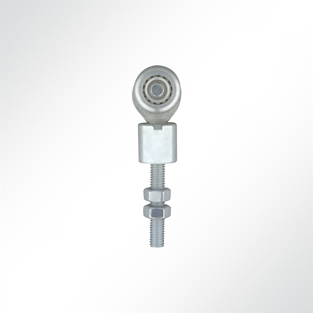 Artikelbild Doppelrolle M8 verzinkt 360° drehbar für Laufschiene 35x30mm Tor Vorhangplane