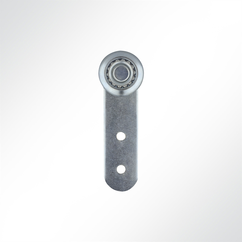 Artikelbild Laufrolle Vorhangrolle Führungsrolle verzinkt für Laufschiene 48x48 mm