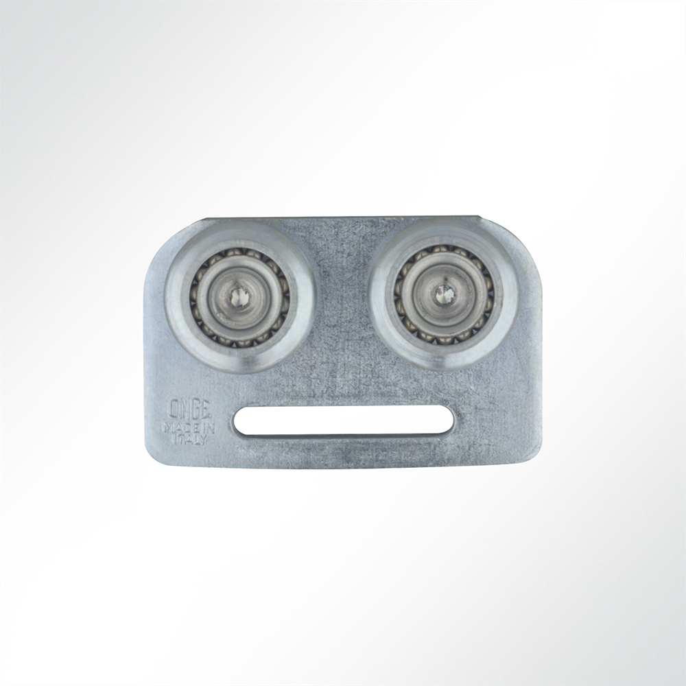 Artikelbild Laufrolle Vorhangrolle Führungsrolle verzinkt für Laufschiene 42x54mm