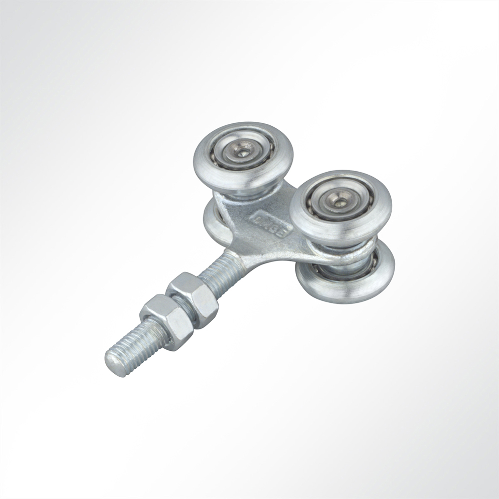 Artikelbild Laufrolle Vorhangrolle Führungsrolle 4-fach für Laufschiene 42x54mm