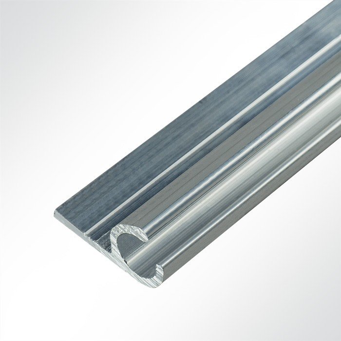 Kederschiene Aluminium pressblank für 6,0 - 9,0mm Keder