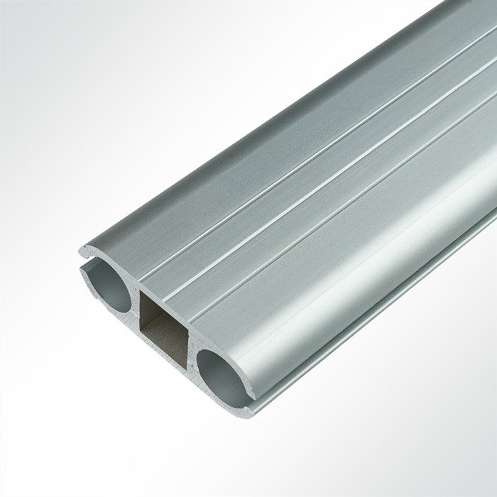 Doppelkederschiene Aluminium eloxiert für 6,0 - 15,0mm Keder
