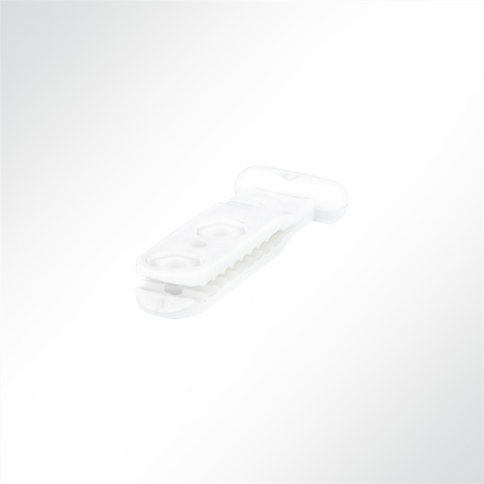 Stabkopfgleiter Schienengleiter Kunststoff weiß