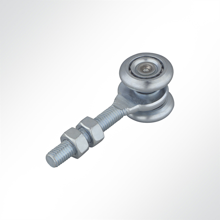 Doppelrolle verzinkt für Laufschiene 48x48mm Tor Vorhangplane