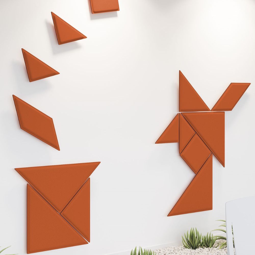 Artikelbild QP Tangram Akustikpaneele Akustikplatten ohne Montage-Kit Maigrün 0426