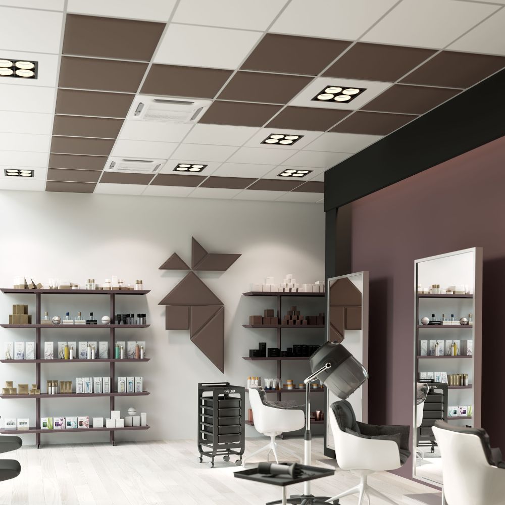 Artikelbild QP Square Akustikpaneele 59x59cm Maigrün 0426 Deckenplatte für Rasterdecken VE 4 Stück