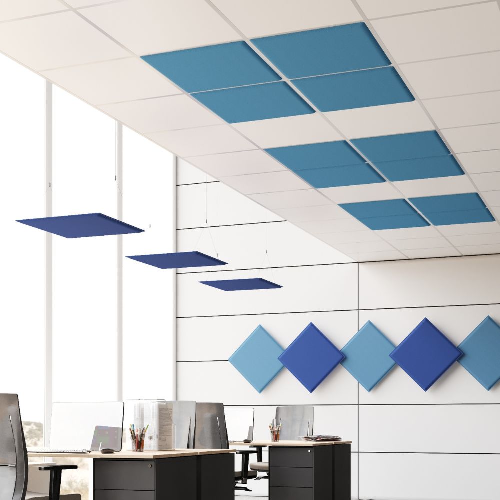 Artikelbild QP Square Akustikpaneele 59x59cm Maigrün 0426 Deckenplatte für Rasterdecken VE 4 Stück