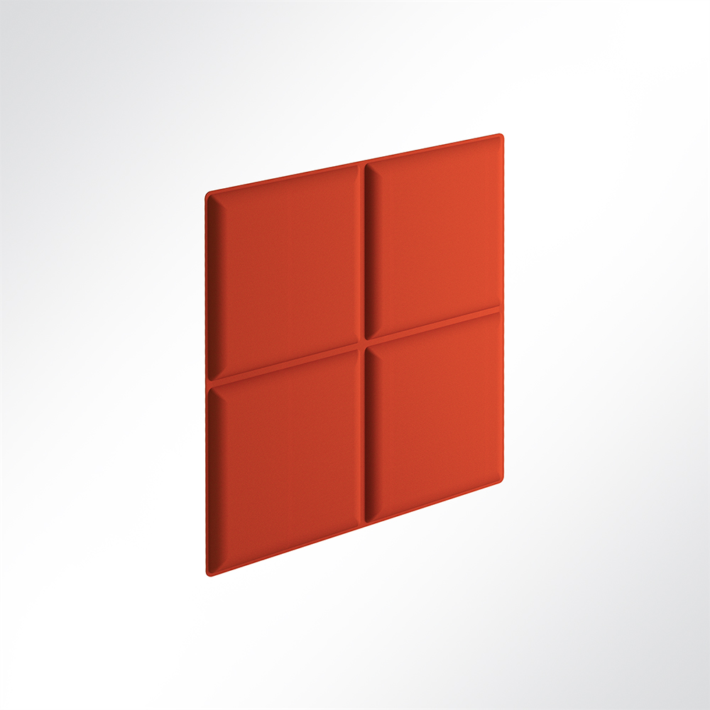 Artikelbild QP Square Akustikpaneele Akustikplatten Schallabsorber 118x118cm Orange 0120