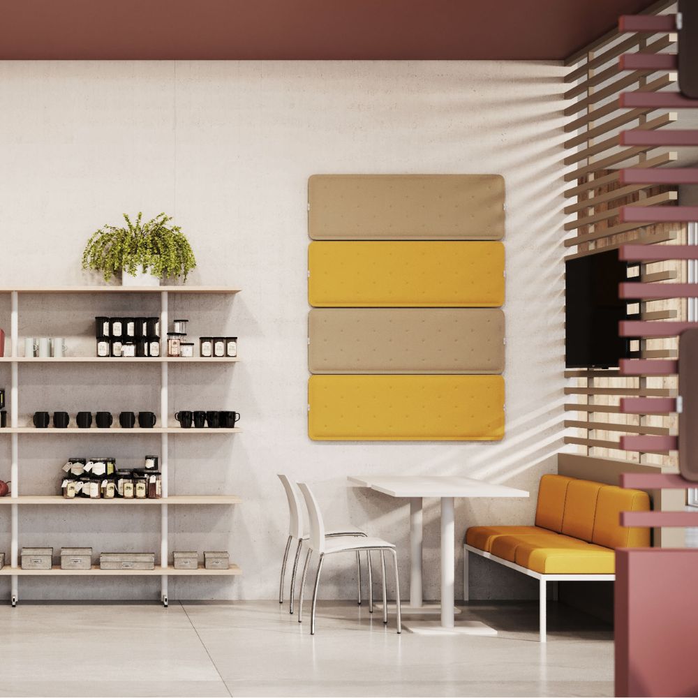 Artikelbild QP Flat Single Akustikpaneele Akustikplatten Schallabsorber 60x40cm Orange 0120