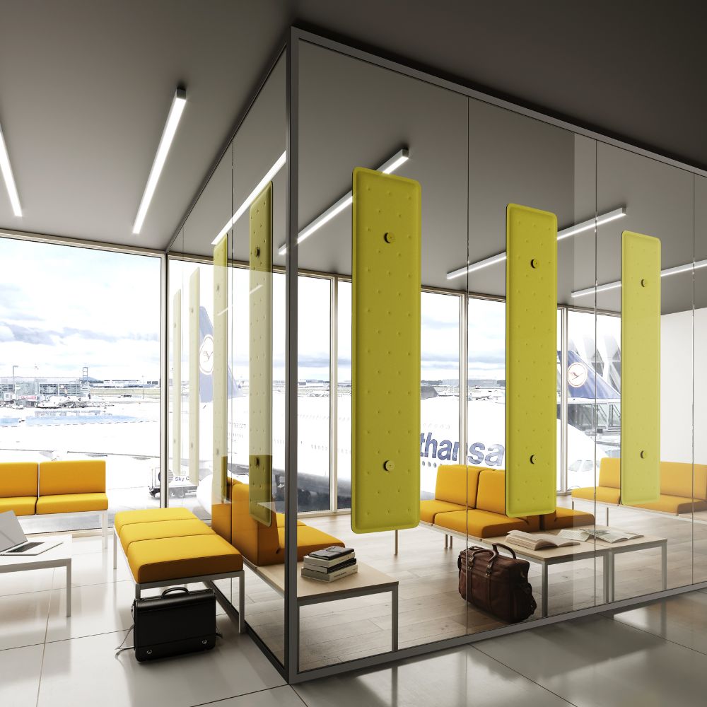 Artikelbild QP Flat Single Akustikpaneele Akustikplatten Schallabsorber 60x40cm Orange 0120