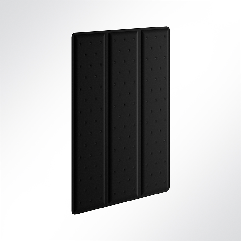 Artikelbild QP Flat Triple Akustikpaneele Akustikplatten Schallabsorber 60x120cm Schwarz 0651