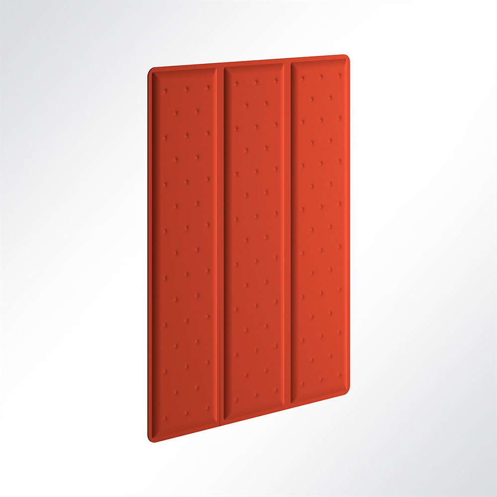 Artikelbild QP Flat Triple Akustikpaneele Akustikplatten Schallabsorber 60x120cm Orange 0120