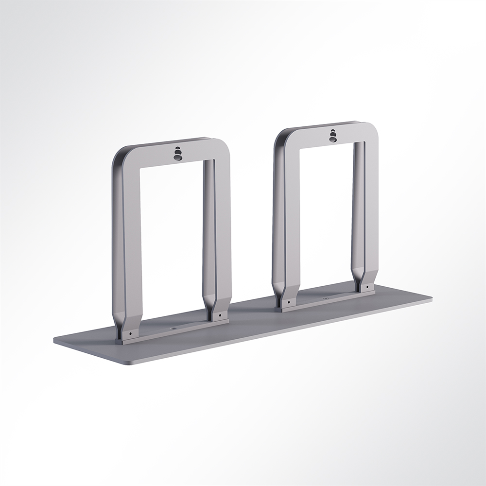 Artikelbild QP Akustikpaneele-Halterung für Double Paneel ohne Rollen Grau 7035