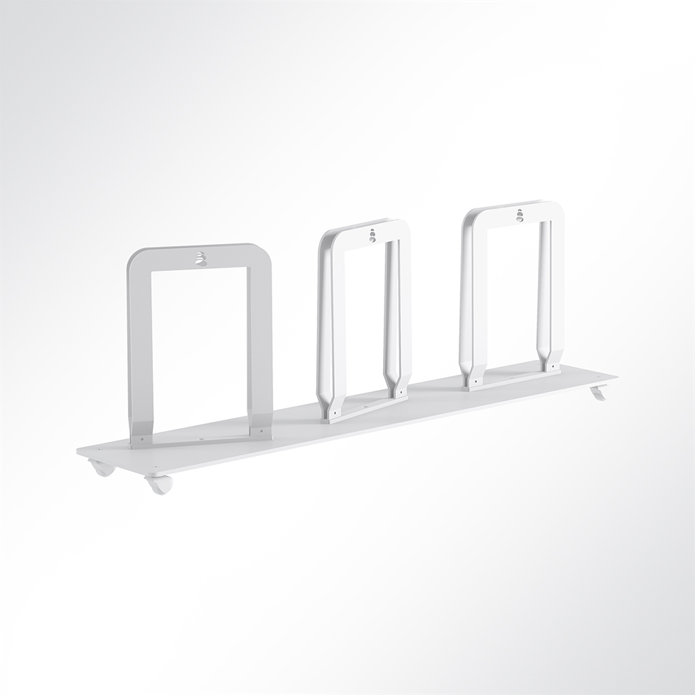 Artikelbild QP Akustikpaneele-Halterung für Triple Paneel mit Rollen Weiß 9003