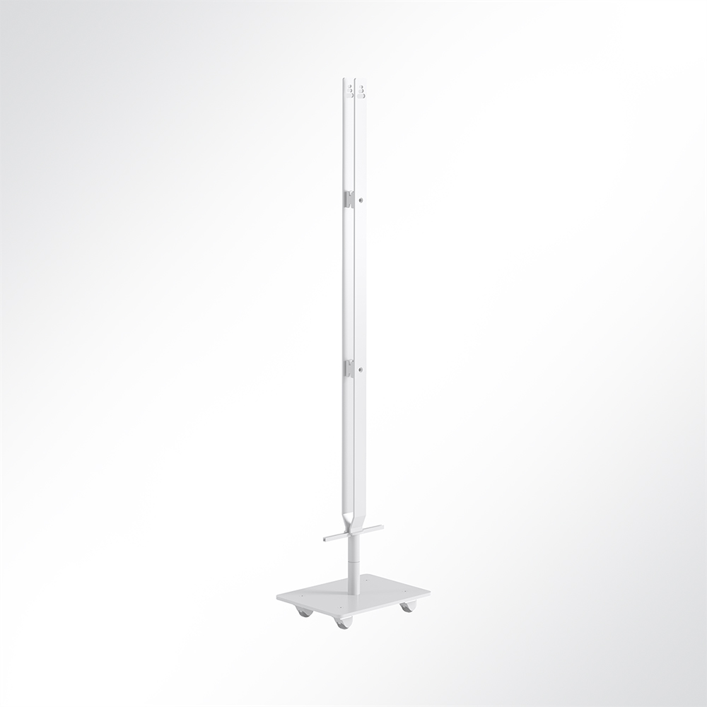 Artikelbild QP Akustikpaneele-Ständer für 3 Single Paneele horizontal mit Rollen Weiß 9003