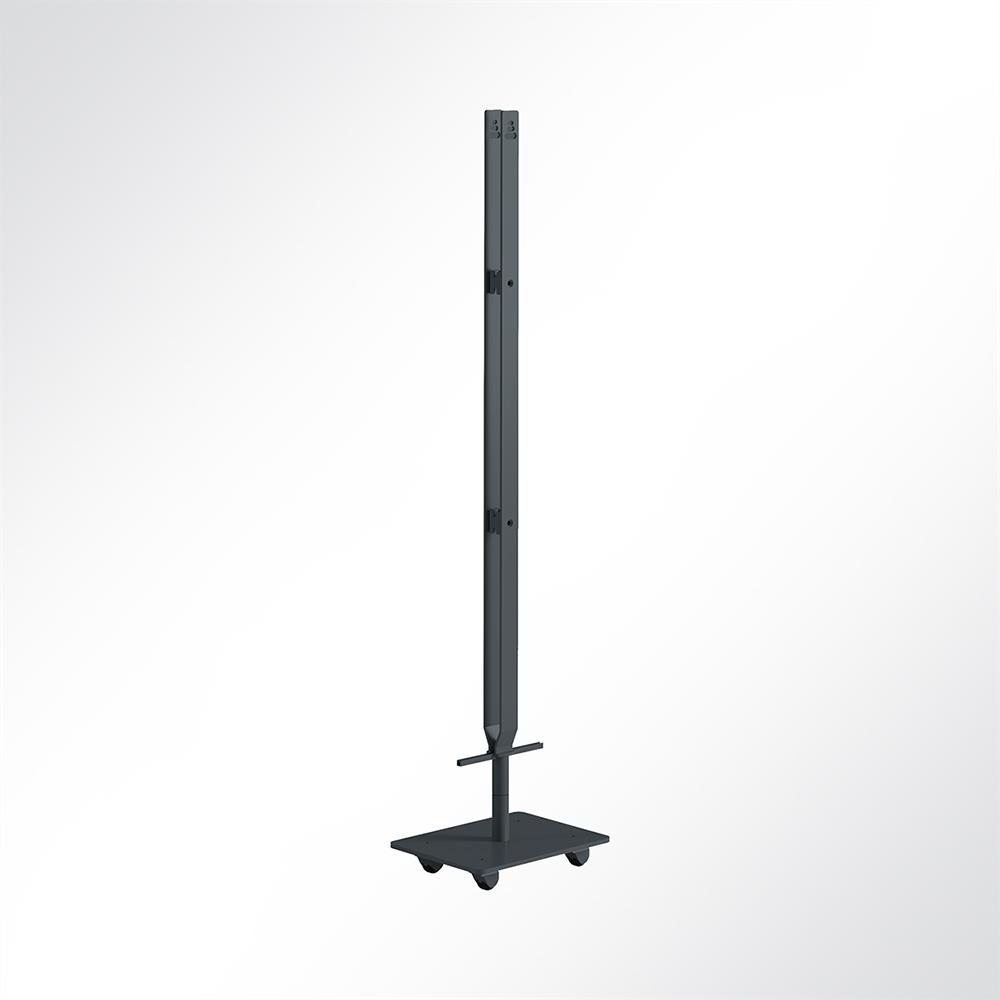 Artikelbild QP Akustikpaneele-Ständer für 3 Single Paneele horizontal mit Rollen Schwarz 7016