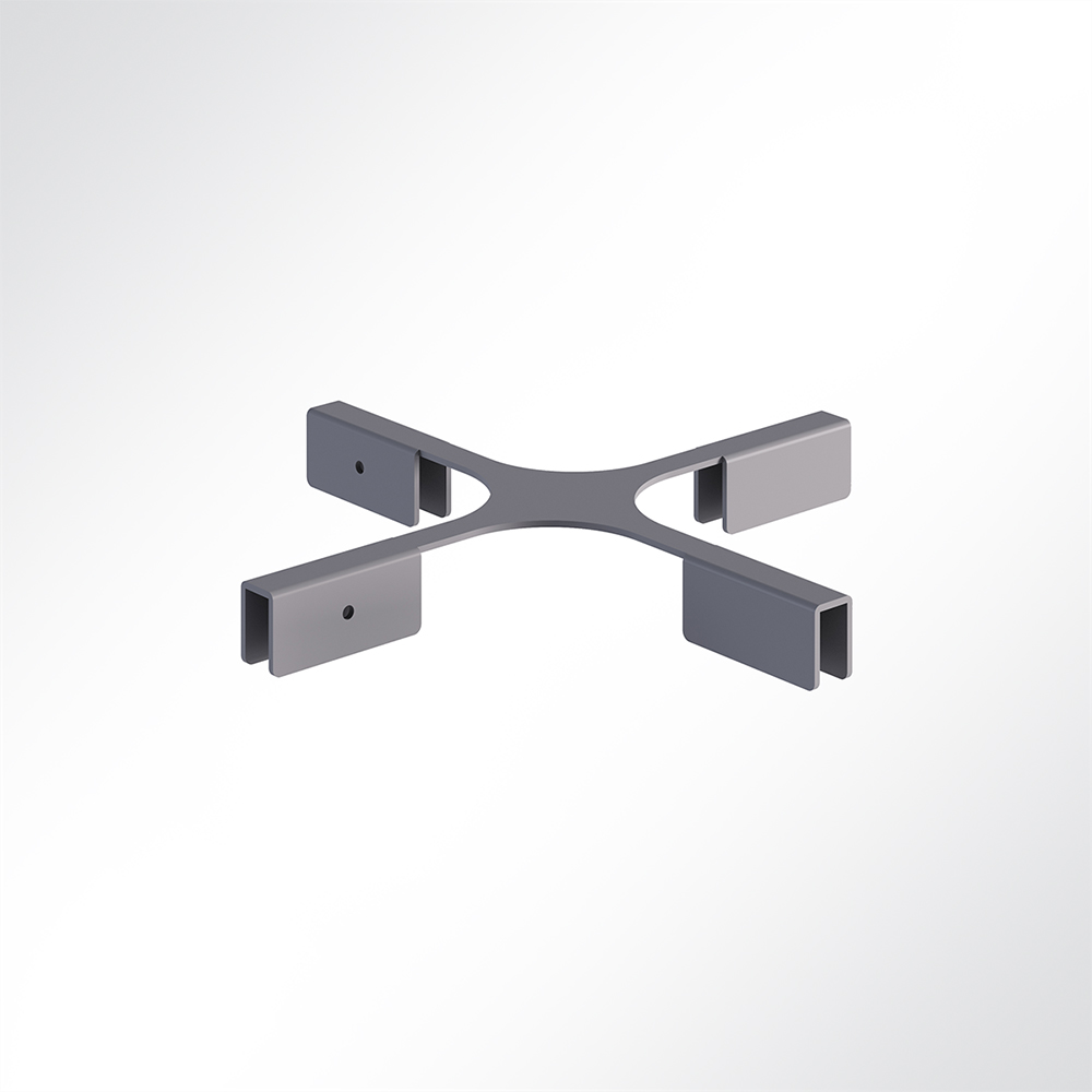 Artikelbild QP Akustikpaneele Booth-Mode Kopf-Verbinder von 4 Paneelen Grau 7035