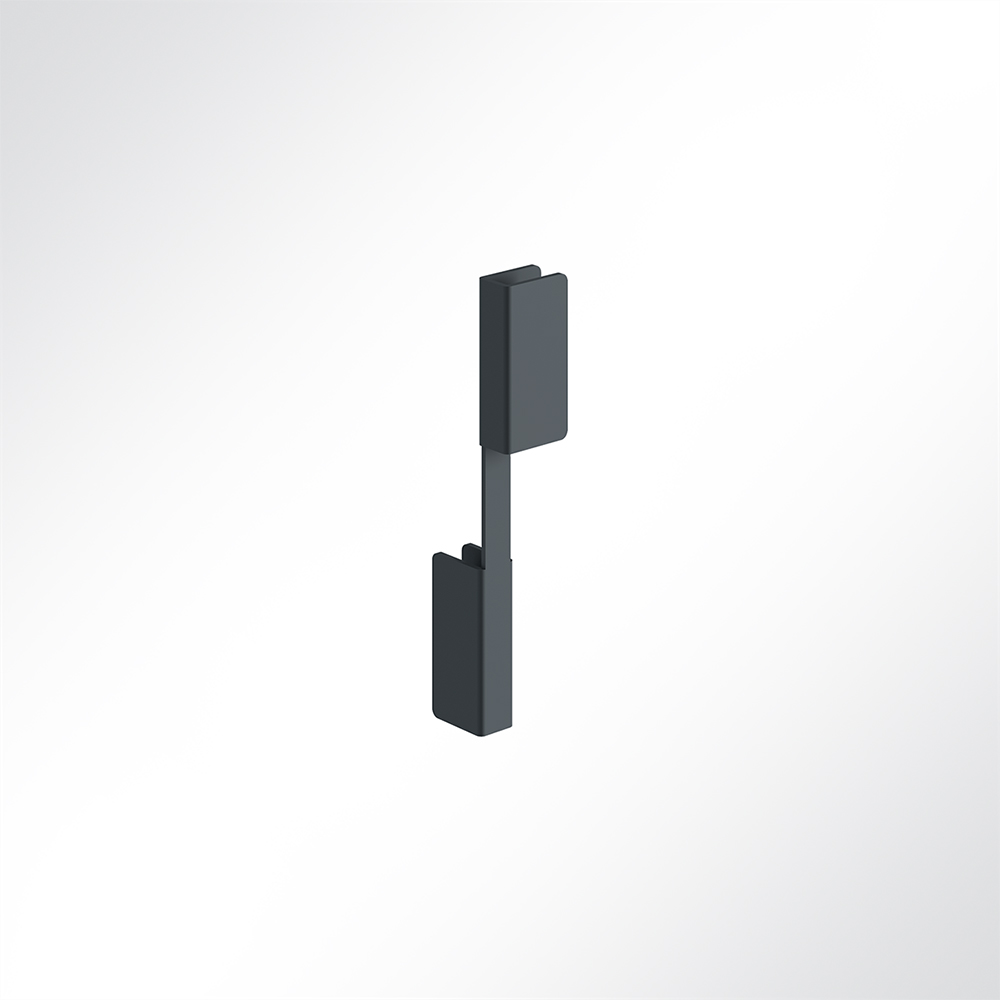 Artikelbild QP Akustikpaneele Booth-Mode Verbinder 2 Paneele in versch. Höhen links Schwarz 7016