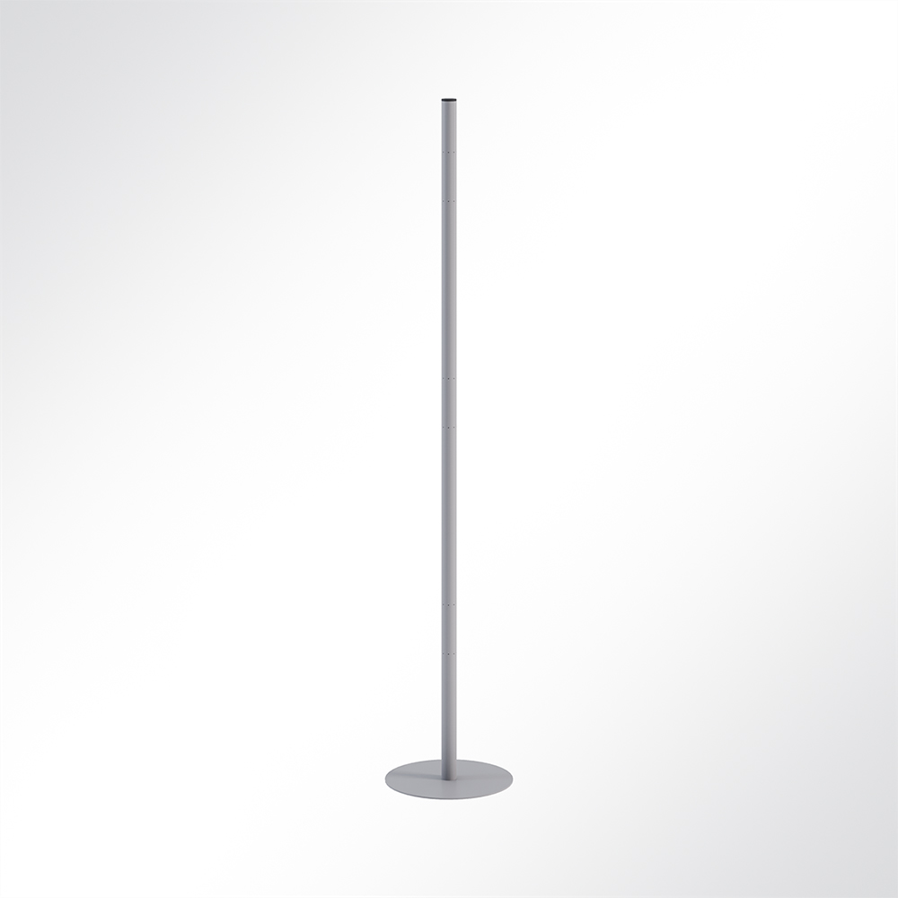 Artikelbild QP Akustikpaneele Pole-Mode Stange Ø4cm Höhe 180cm Fuß Ø34cm Grau 7035