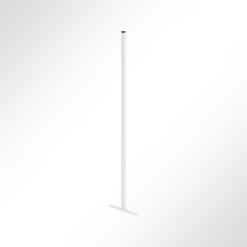Artikelbild QP Akustikpaneele Pole-Mode Stange Ø4cm Höhe 140cm Fuß L: 34cm Weiß 9003