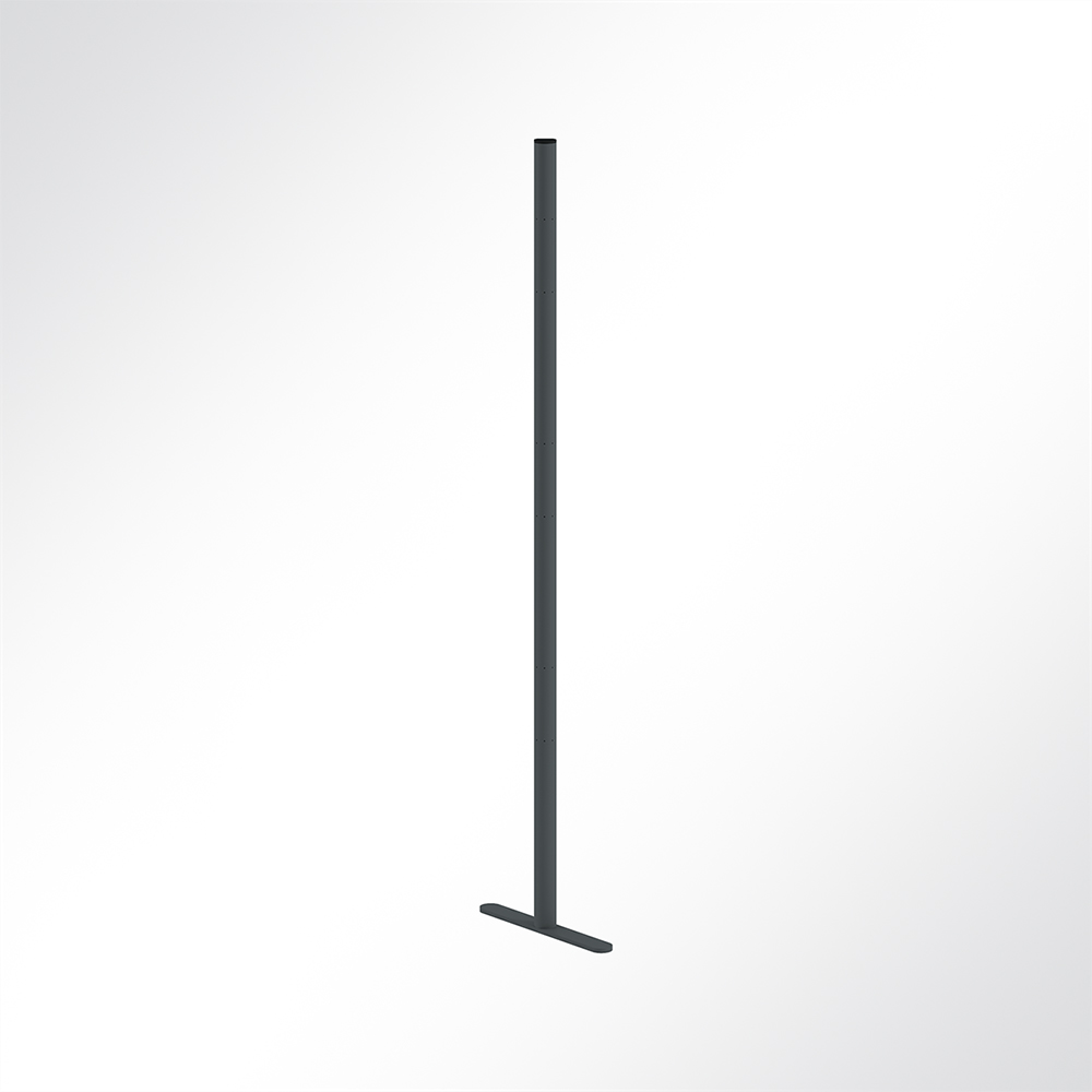Artikelbild QP Akustikpaneele Pole-Mode Stange Ø4cm Höhe 140cm Fuß L: 34cm Schwarz 7016