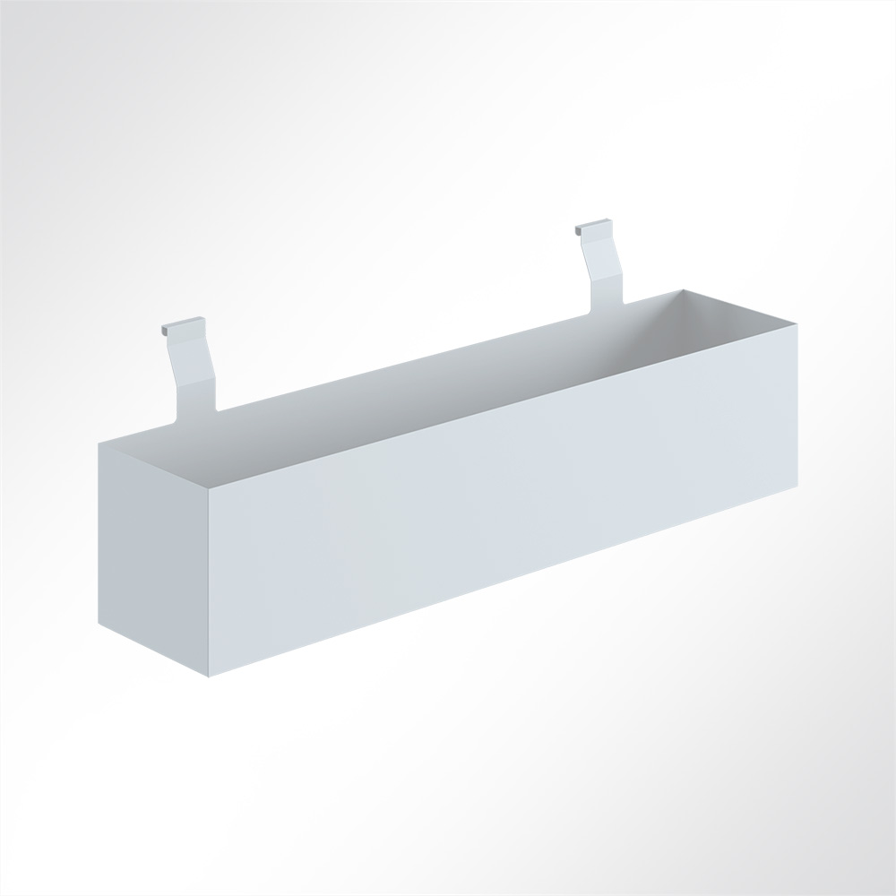 Artikelbild QP Akustikpaneele Desking Blumenbeet-Halter Weiß 9003