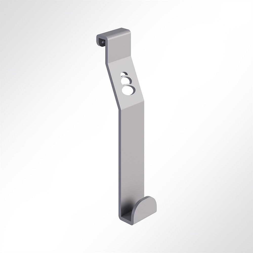 Artikelbild QP Akustikpaneele Desking 2er Set Kleider-Haken Grau 7035