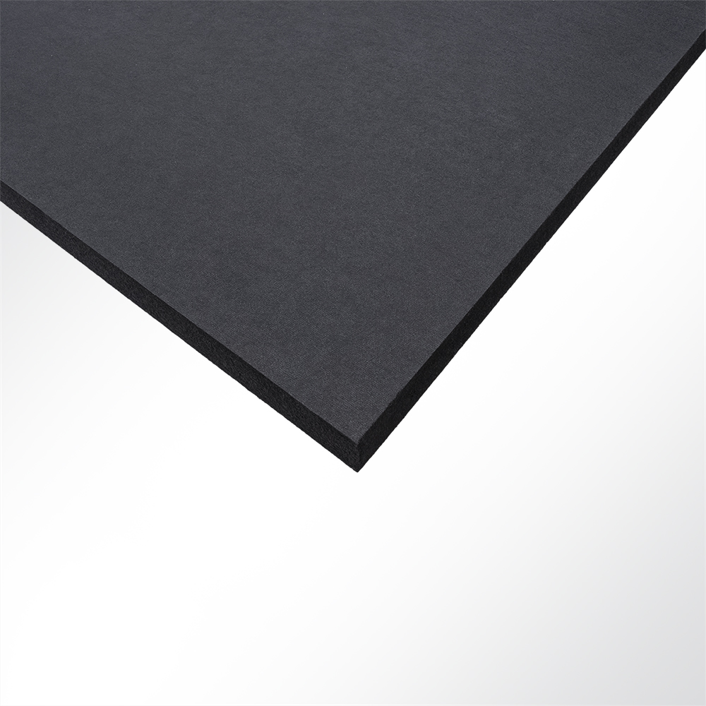 Artikelbild Bluefiber PAD PET Vlies Akustikplatten Schallabsorber 2500g/m² 50mm B1 schwarz 620x625mm