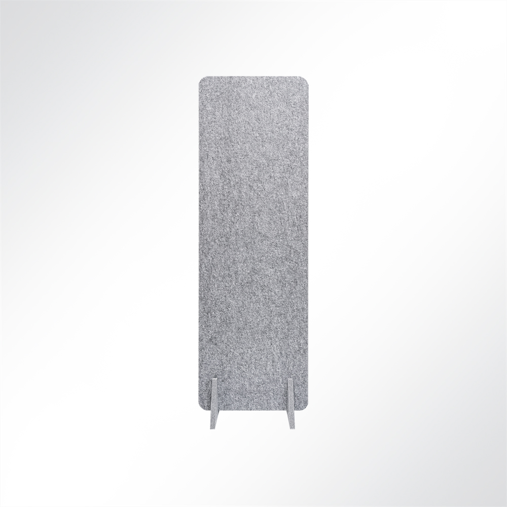 Artikelbild QP Akustik Trennwand Büro freistehend bluefiber tec based B1 silbergrau 600x1500mm