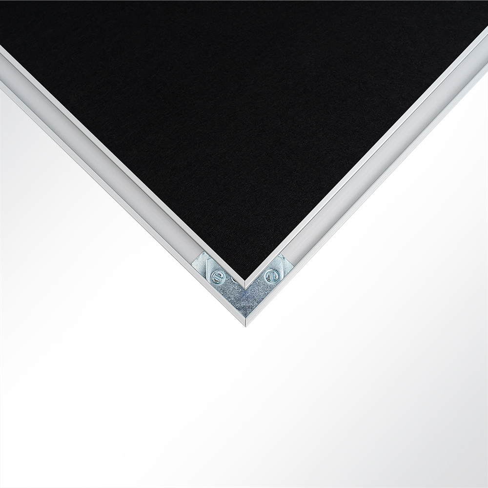 Artikelbild QP Akustikpaneele Schallabsorber Deckensegel mit Alu-Rahmen bluefiber tec based B1 2500g/m² schwarz 620x625x50mm