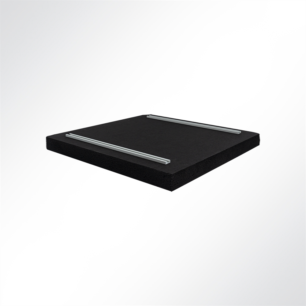 Artikelbild QP Akustikpaneele Schallabsorber Deckensegel bluefiber tec based B1 2500g/m² schwarz 620x625x50mm